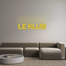 Neon personnalisé new LE KLUB