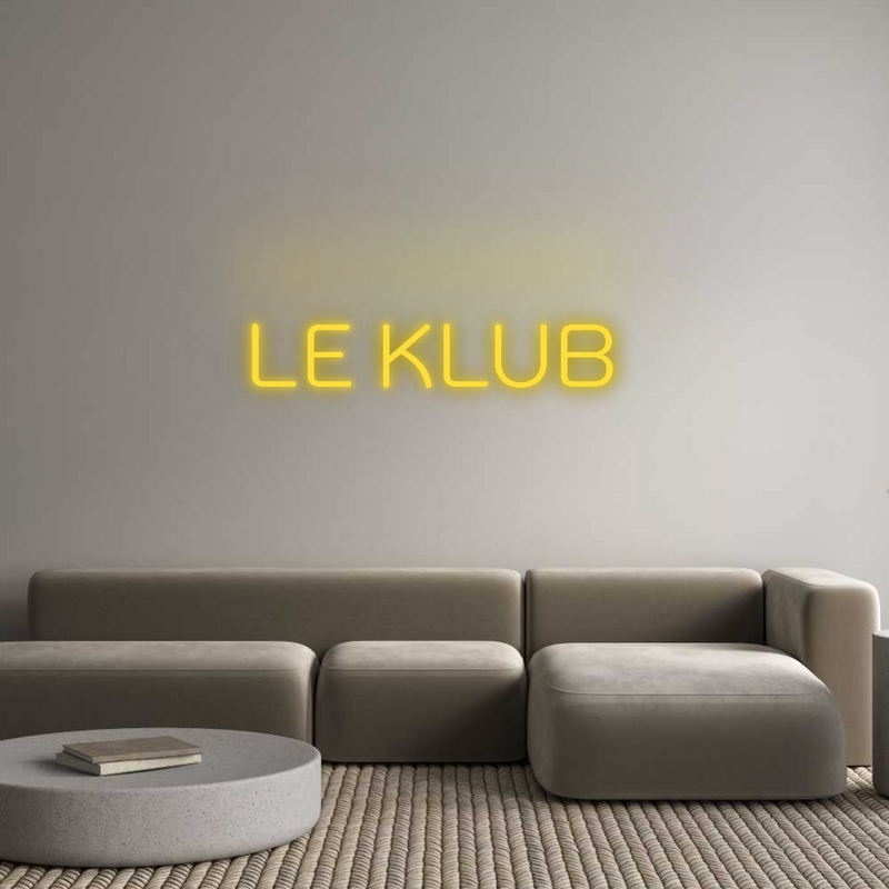 Neon personnalisé new LE KLUB