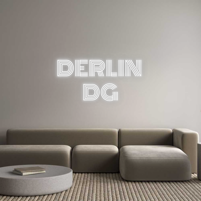 Neon personnalisé new DERLIN 
DG