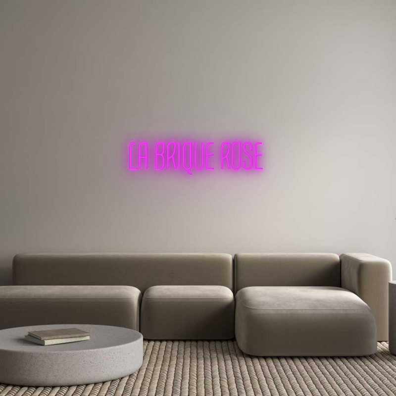 Neon personnalisé new LA BRIQUE ROSE