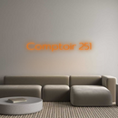 Neon personnalisé new Comptoir 251
