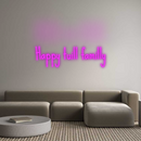 Neon personnalisé new Happy tuill f...