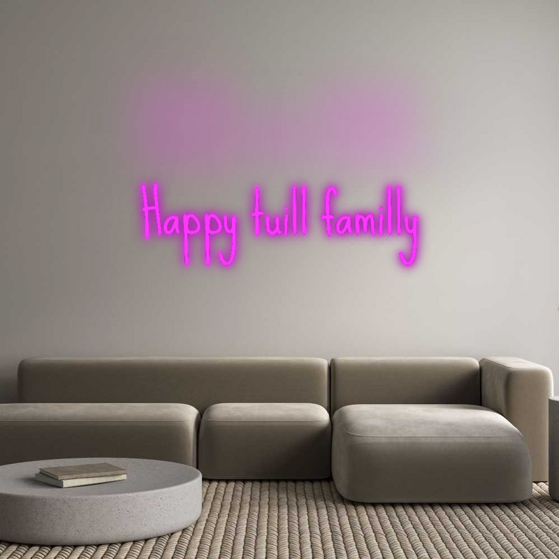 Neon personnalisé new Happy tuill f...