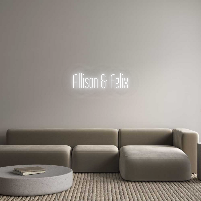 Personalized neon new Allison & Felix