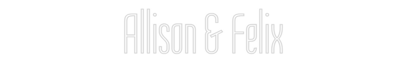 Personalized neon new Allison & Felix