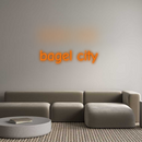 Neon personnalisé new bagel city