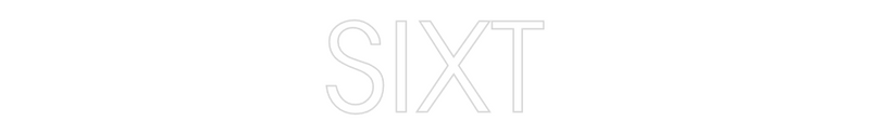 Neon personnalisé new SIXT