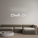 Neon personalized new Candle Zen