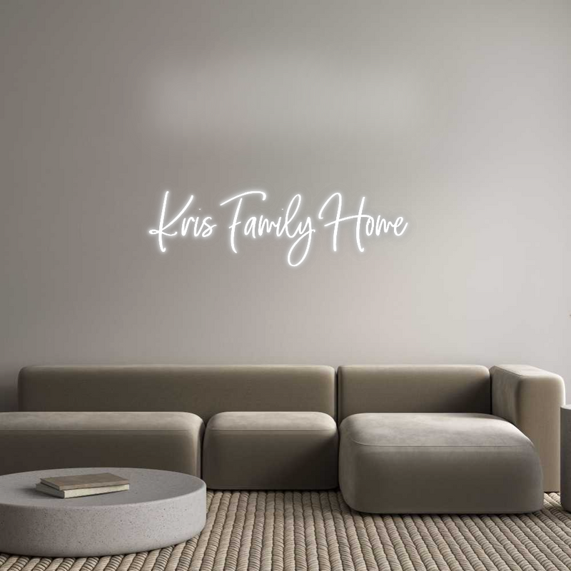 Neon personnalisé new Kris Family H...