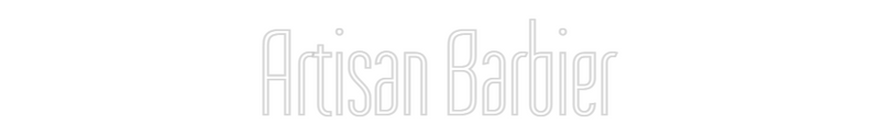 Neon personnalisé new Artisan Barbier