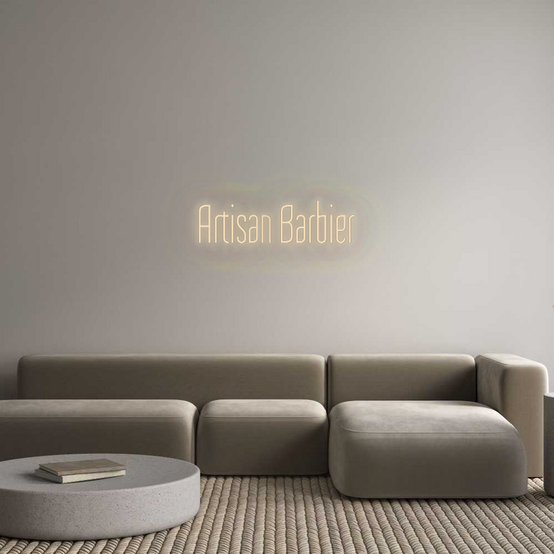 Neon personnalisé new Artisan Barbier
