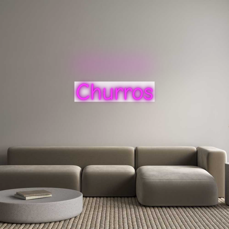 Neon personnalisé new Churros