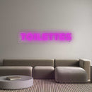 Neon personnalisé new toilettes