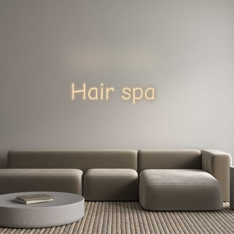 Neon personnalisé new Hair spa