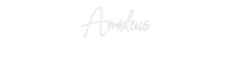 Neon personnalisé new Amadeus