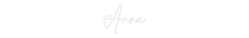 Neon personnalisé new Anna