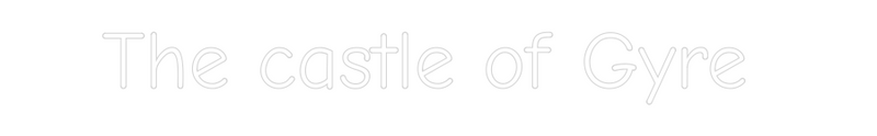 Neon personnalisé new The castle of...