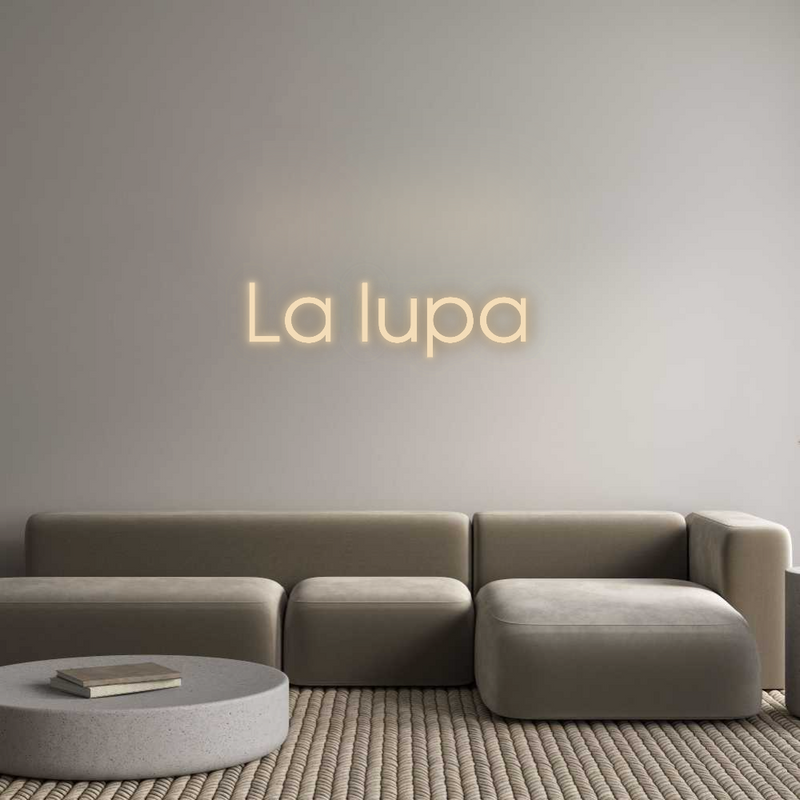 Neon personnalisé new La lupa