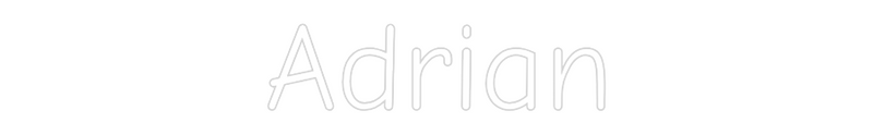Personalized neon new Adrian