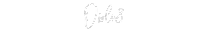 Neon personnalisé new Owln8