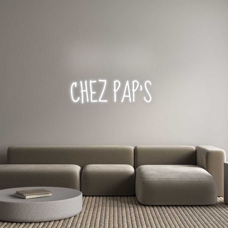 Neon personnalisé new CHEZ PAP'S