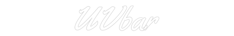 Neon personnalisé new UVbar