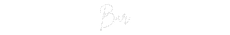 Neon personnalisé new Bar