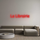 Neon personnalisé new La Librairie