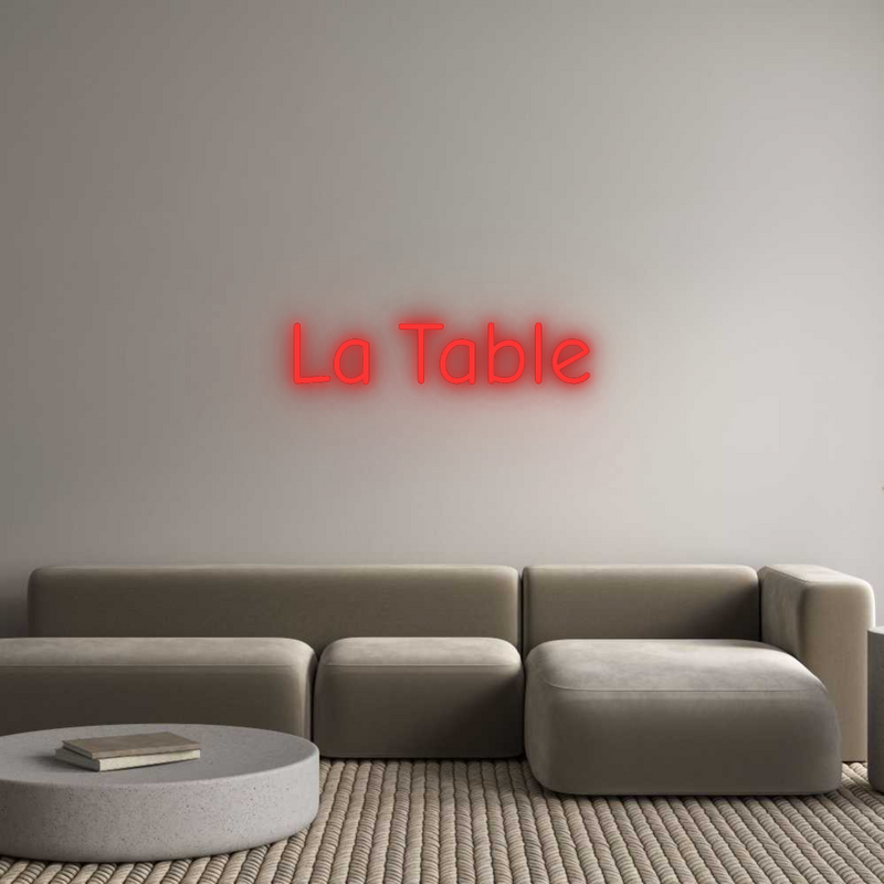 Neon personnalisé new La Table