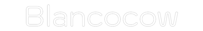 Neon personnalisé new Blancocow