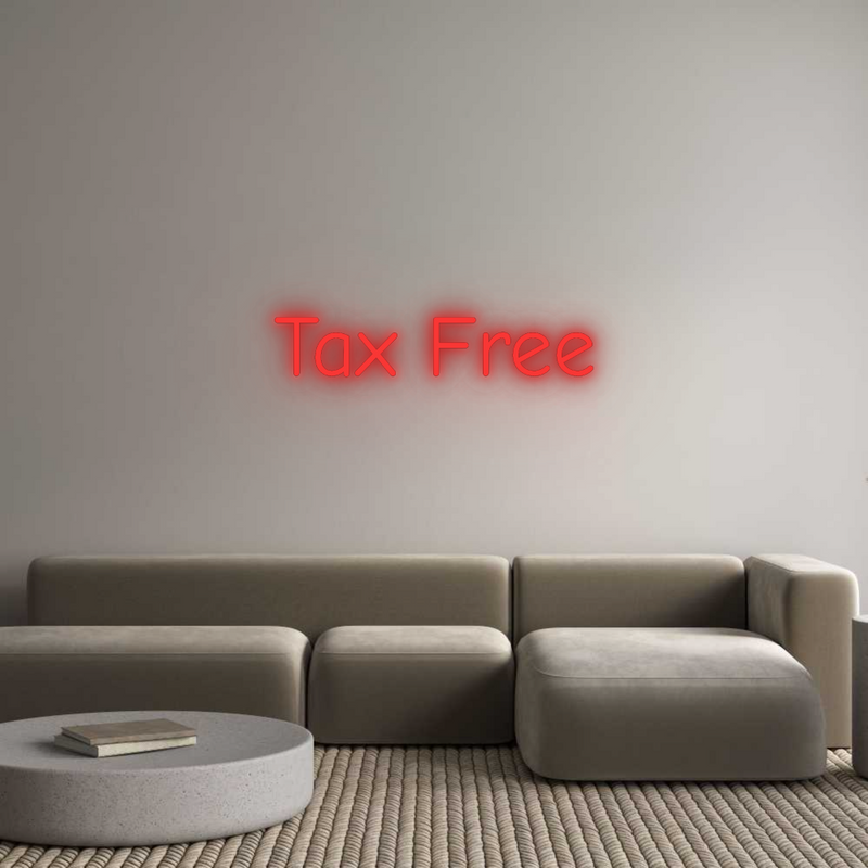 Neon personnalisé new Tax Free