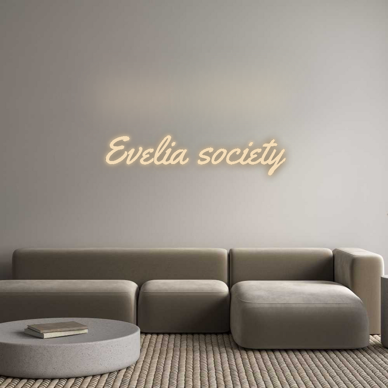 Neon personnalisé new Evelia society