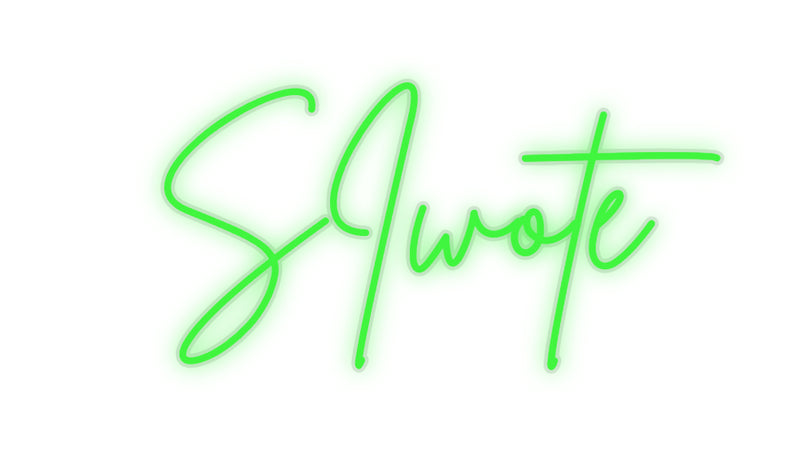 Néon personalizado: SIwoté