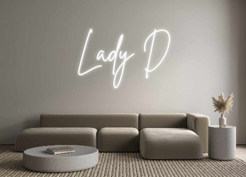 Néon personalizado: Lady D