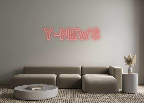 Neon personalizzato: Y-NEWS