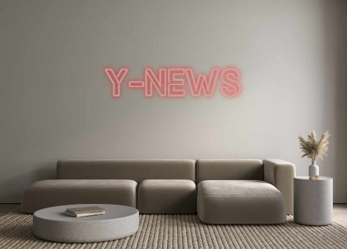 Neón personalizado: Y-NEWS