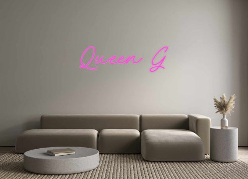 Néon personalizado: Queen G