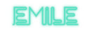 Neón personalizado: Emile