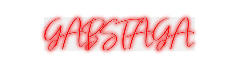 Custom Neon: GABSTAGA