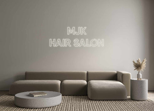 Custom Neon: MJK
Hair salon