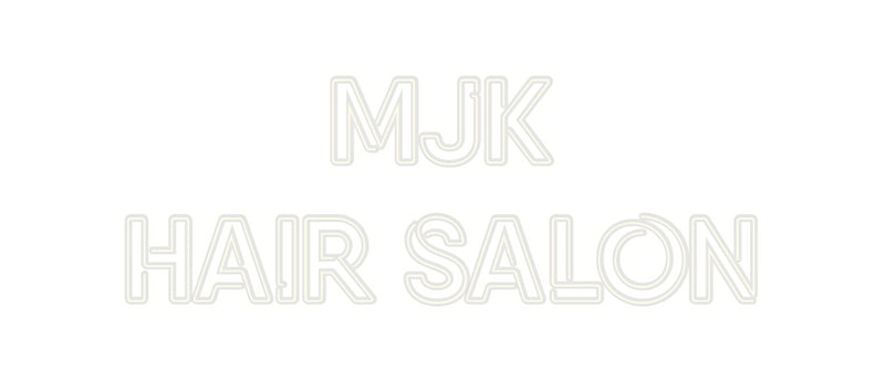 Custom Neon: MJK
Hair salon