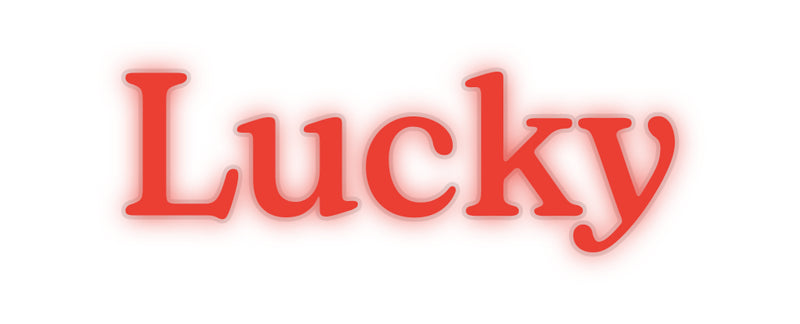 Custom Neon: Lucky