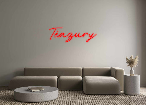 Neon personalizzato: Téazury