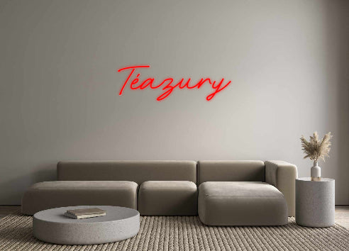 Néon personalizado: Téazury