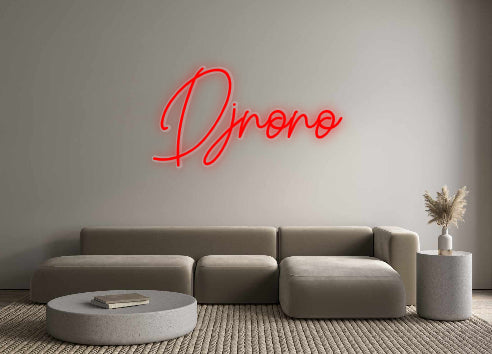 Néon personalizado: Djnono