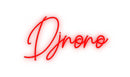 Neón personalizado: Djnono