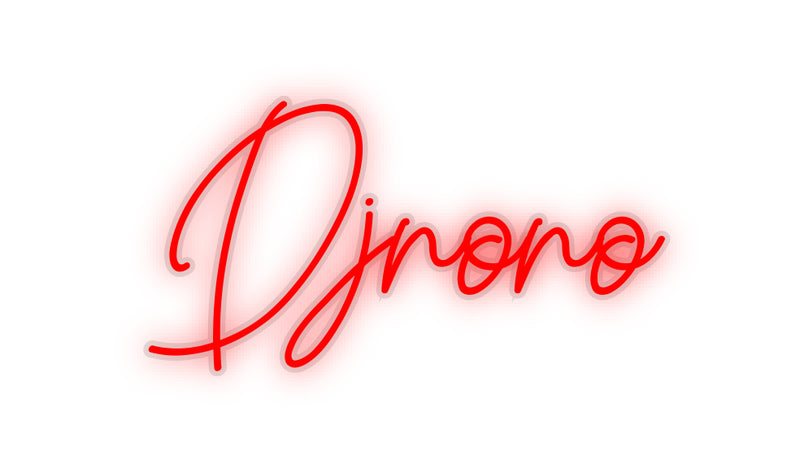 Néon personalizado: Djnono