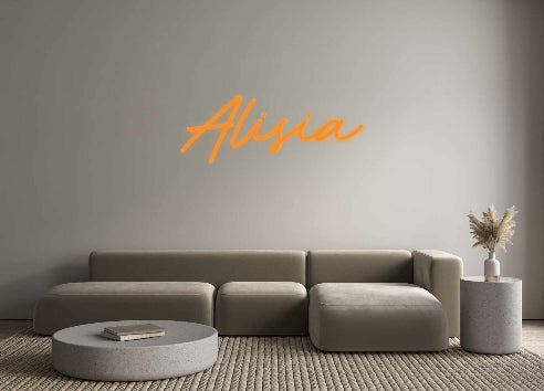 Néon personalizado: Alisia