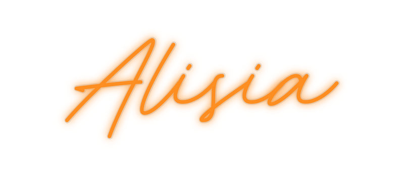 Néon personalizado: Alisia