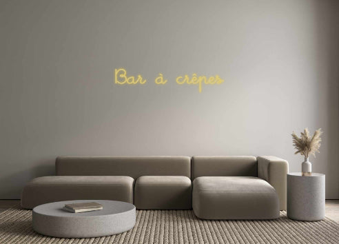 Neon personalizzato: barretta di crêpe